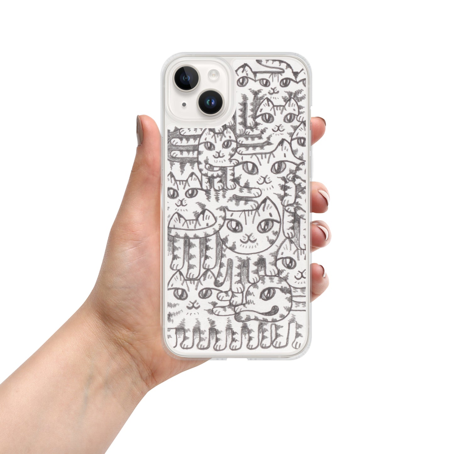 Deconstructed Cats Clear Case for iPhone®