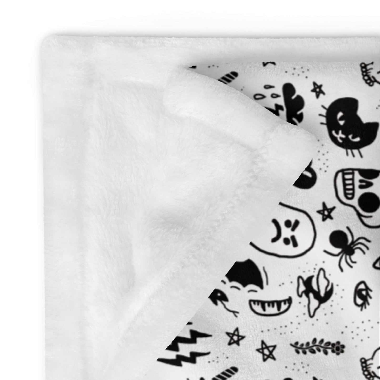 Mythical White Throw Blanket