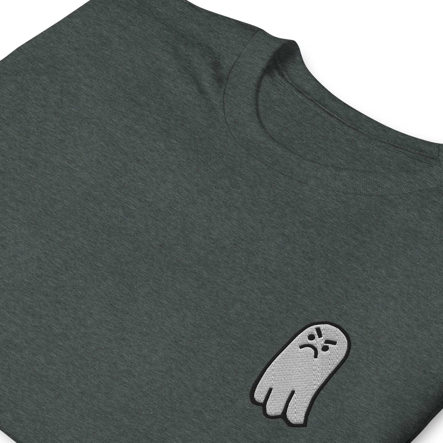 Embroidered Grumpy Ghost Logo Tee