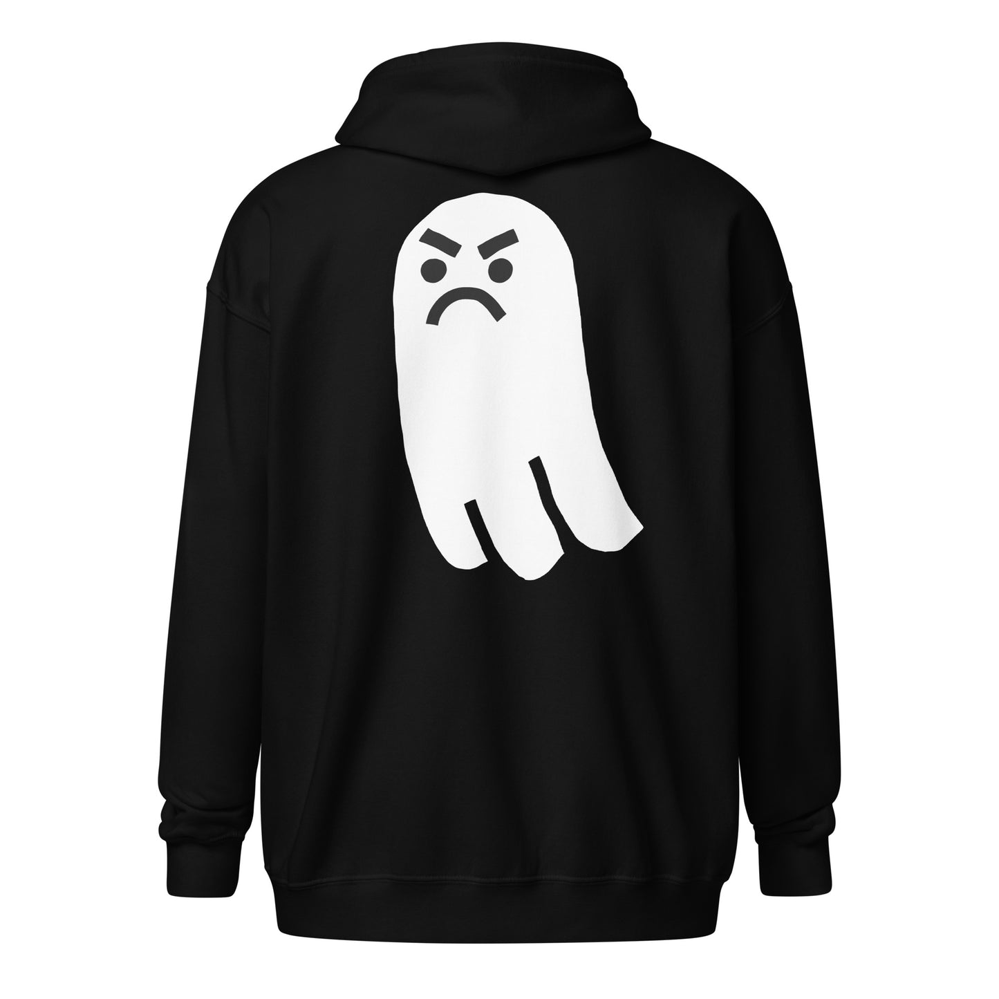Grumpy Ghost Zipper Hoodie