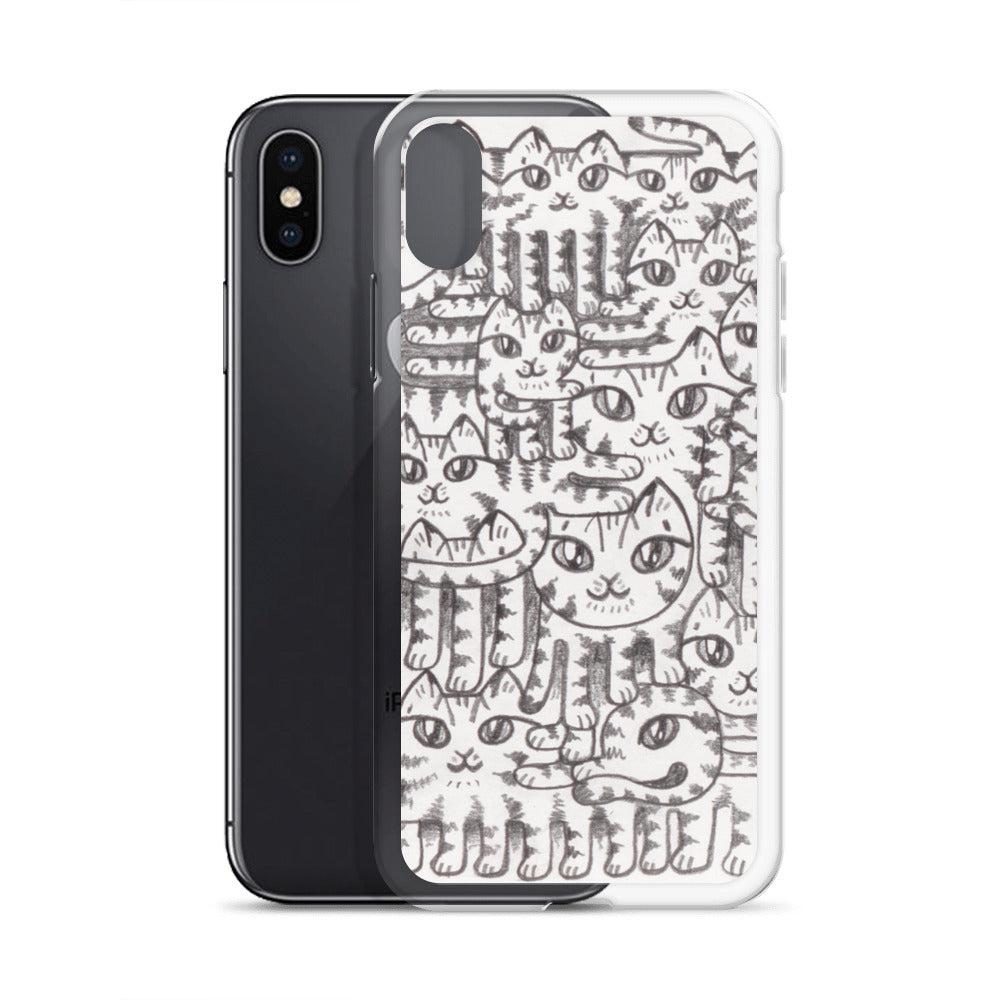 Deconstructed Cats Clear Case for iPhone®