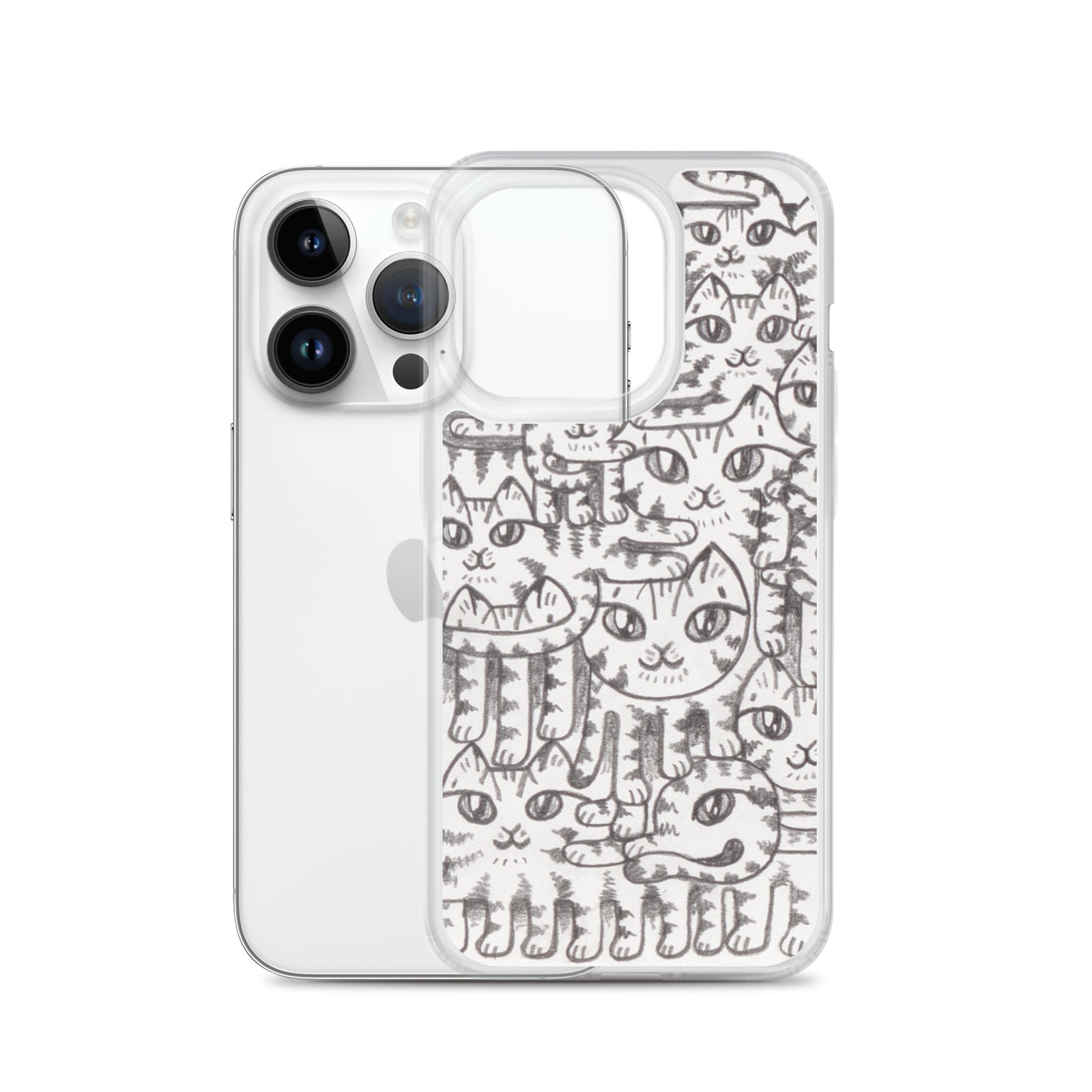 Deconstructed Cats Clear Case for iPhone®