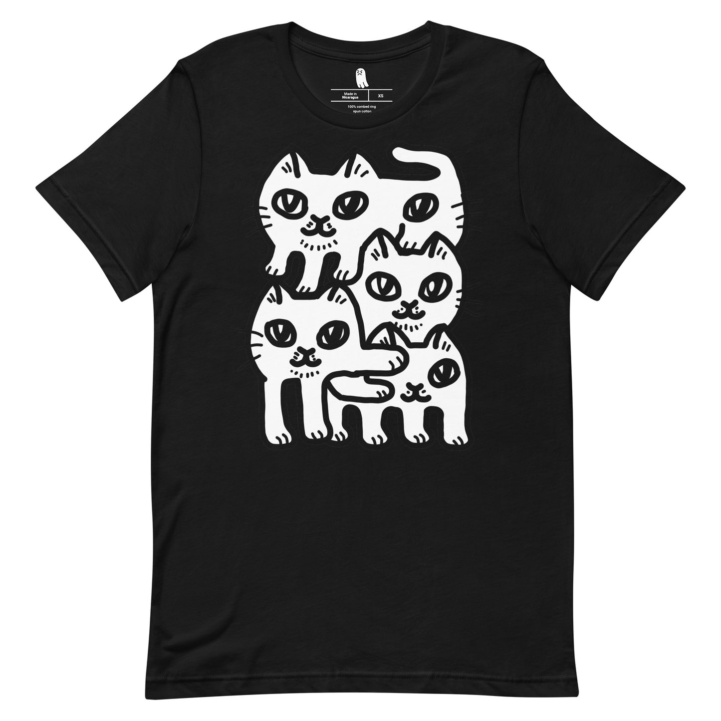 Deconstructed Cat Shirt - White