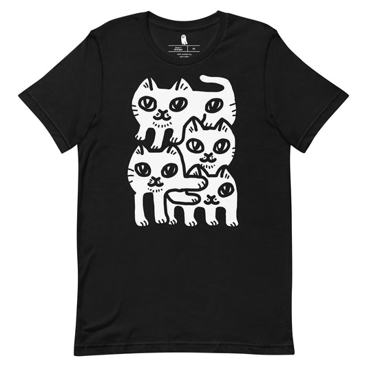 Deconstructed Cat Shirt - White