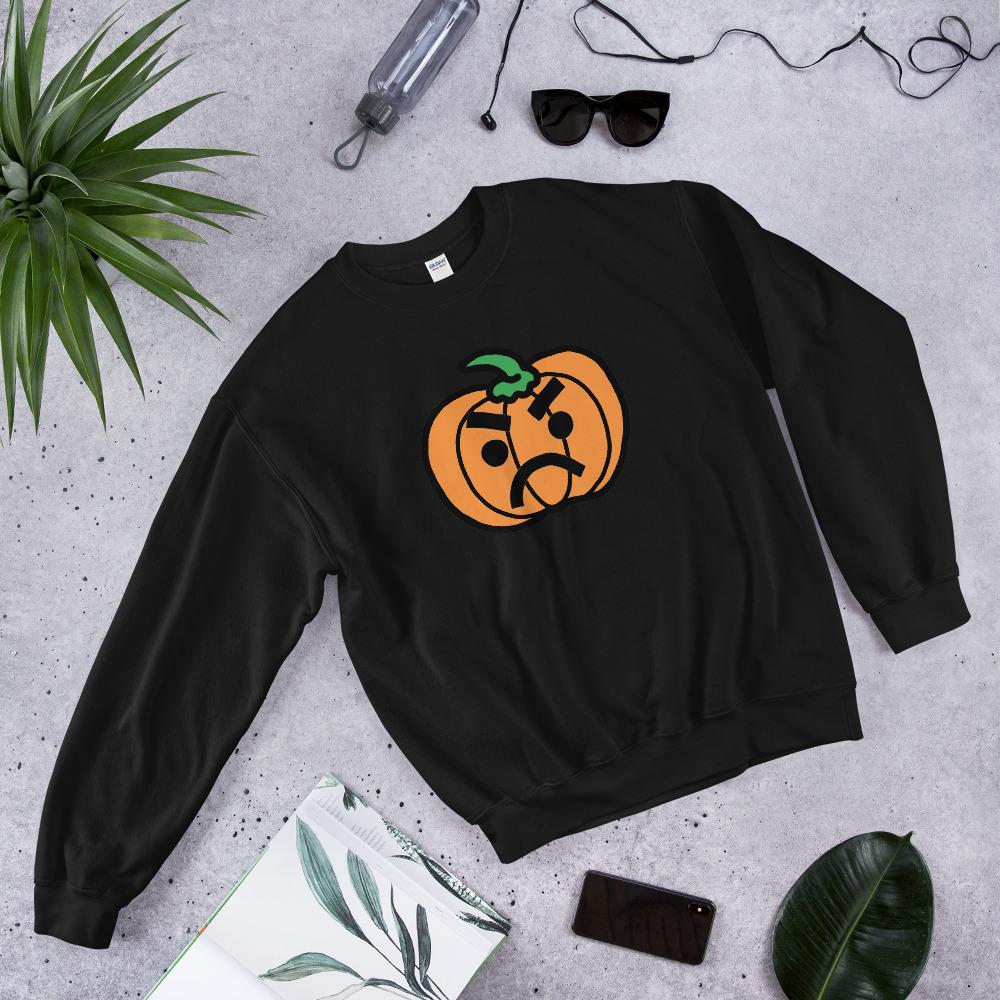 Grumpy Pumpkin Sweater - Sid Spidersnake